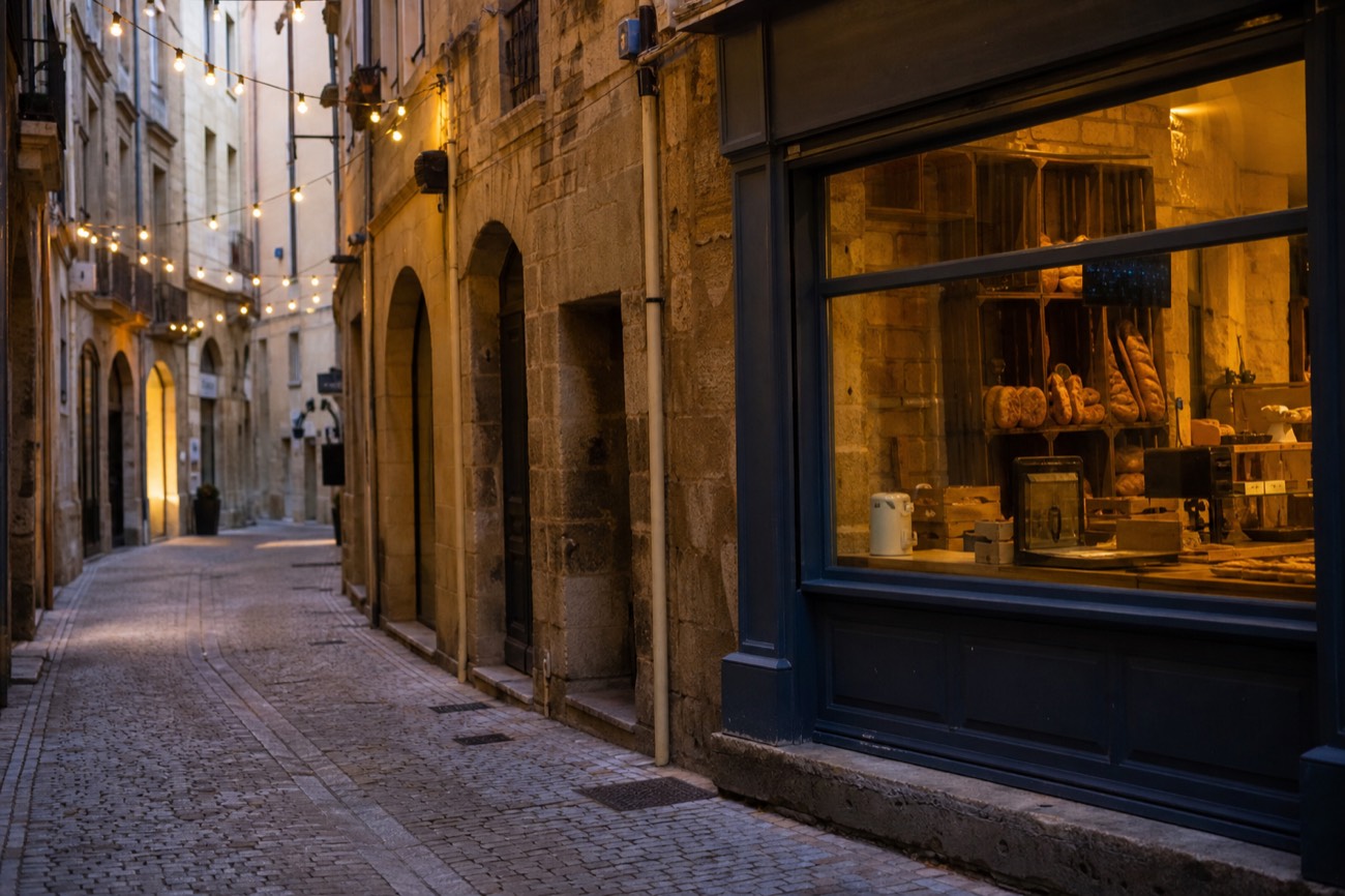 A medieval street in Bordeaux's Old Town