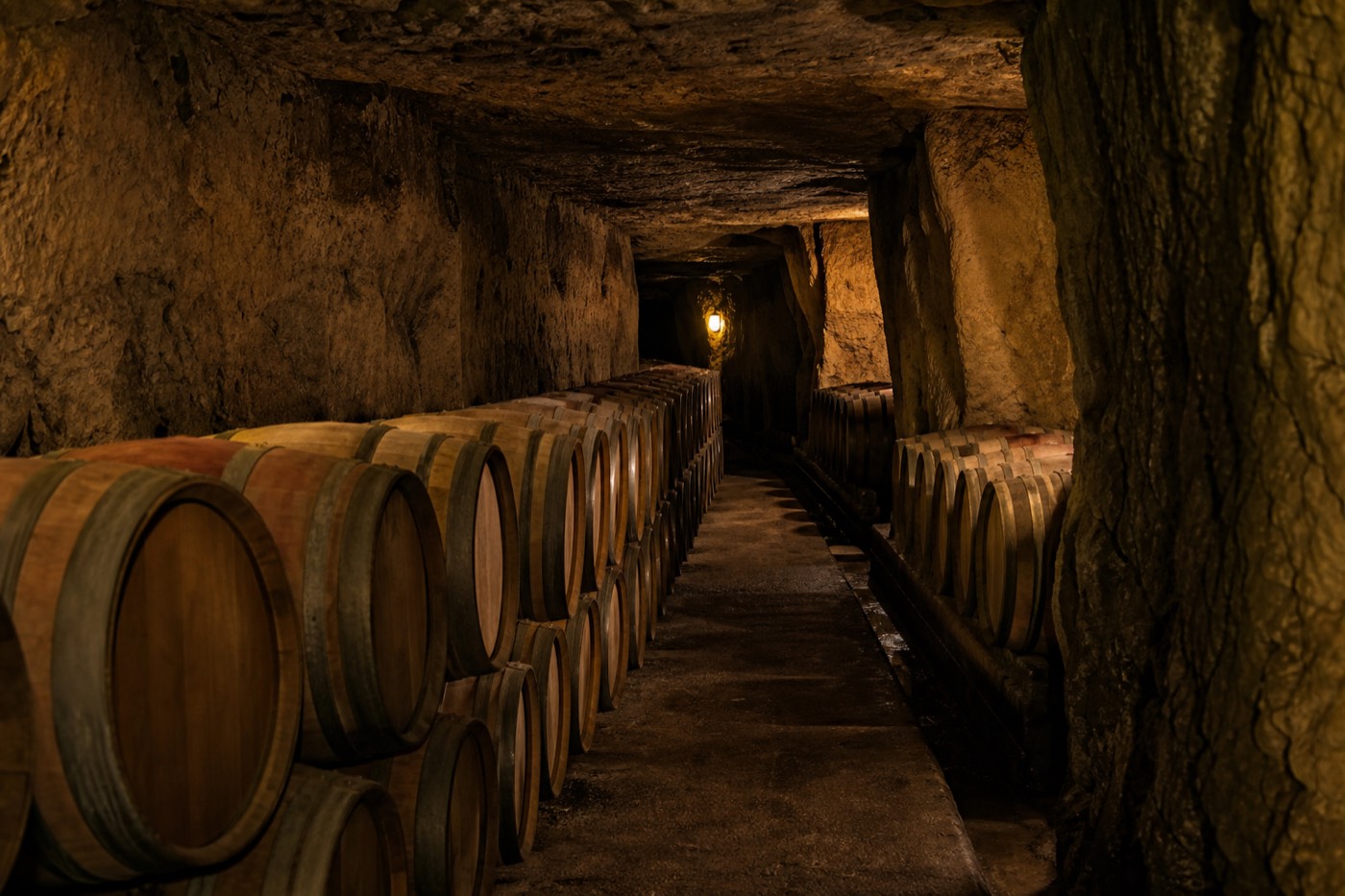 The medieval village of Saint-Émilion above its vineyards